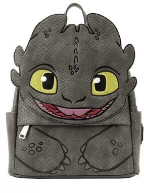 How To Train Your Dragon Toothless Loungefly Backpack NWT